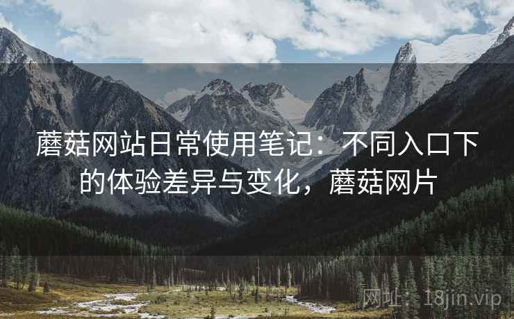 蘑菇网站日常使用笔记：不同入口下的体验差异与变化，蘑菇网片  第1张