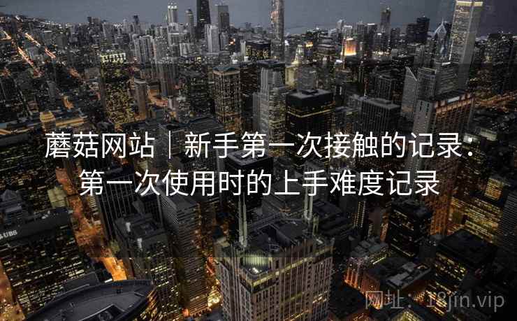 蘑菇网站｜新手第一次接触的记录：第一次使用时的上手难度记录  第2张