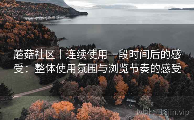 蘑菇社区｜连续使用一段时间后的感受：整体使用氛围与浏览节奏的感受  第1张