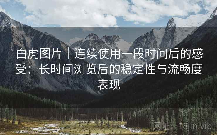 白虎图片｜连续使用一段时间后的感受：长时间浏览后的稳定性与流畅度表现  第2张