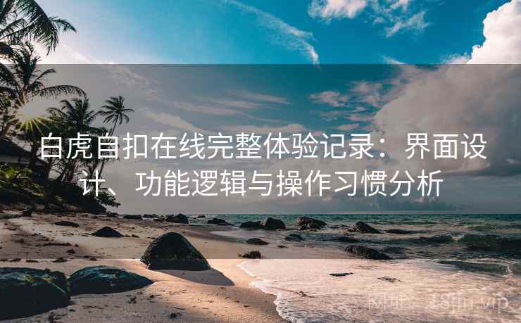 白虎自扣在线完整体验记录：界面设计、功能逻辑与操作习惯分析  第2张