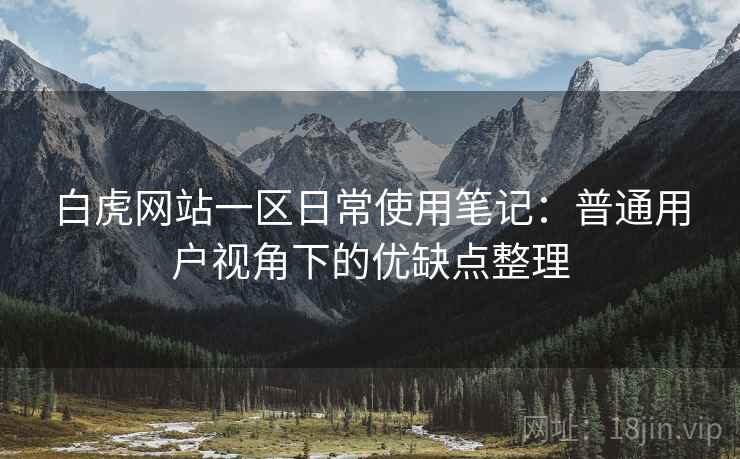 白虎网站一区日常使用笔记：普通用户视角下的优缺点整理  第1张