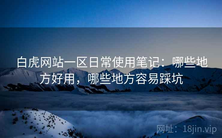 白虎网站一区日常使用笔记：哪些地方好用，哪些地方容易踩坑  第2张