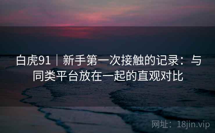 白虎91｜新手第一次接触的记录：与同类平台放在一起的直观对比  第2张