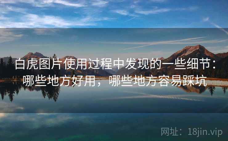 白虎图片使用过程中发现的一些细节：哪些地方好用，哪些地方容易踩坑  第1张