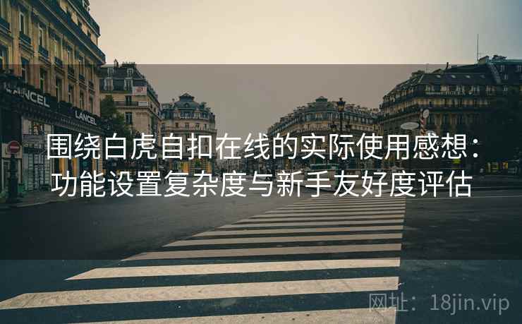 围绕白虎自扣在线的实际使用感想：功能设置复杂度与新手友好度评估  第2张