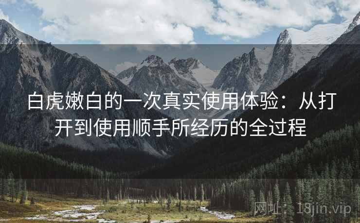 白虎嫩白的一次真实使用体验：从打开到使用顺手所经历的全过程  第2张
